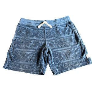 Chubbies 7" Shorts Lounge Wear Velour Men's Blue The Crop Circles Size Medium